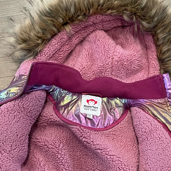 Appaman Code Pink Middie Puffer coat - Picture 3 of 5